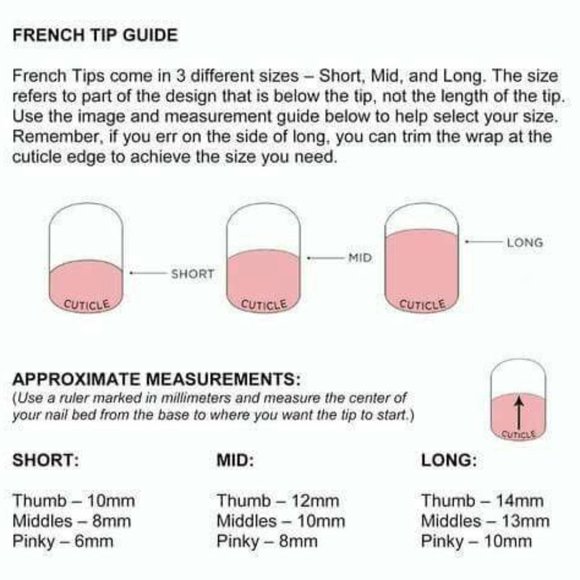 Jamberry Full Sheet White Tip Short - Picture 3 of 3